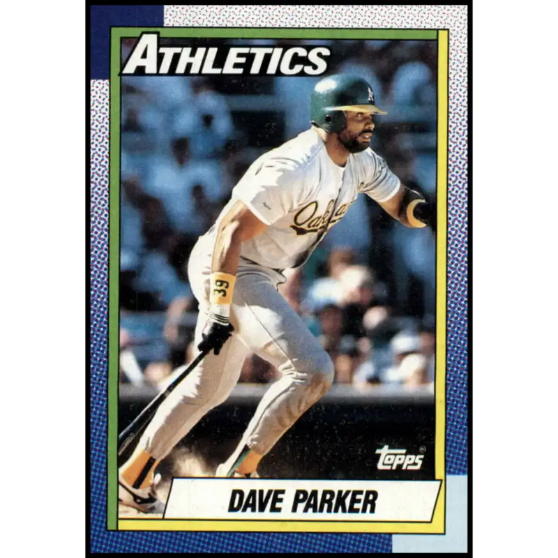 1990 Topps #45 Dave Parker UER NM-MT Oakland Athletics Baseball Card - Baseball Card Single