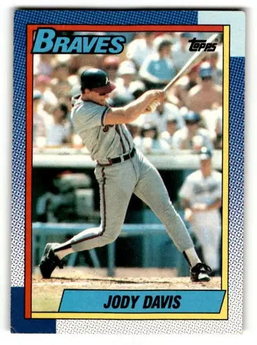 1990 Topps #453 Jody Davis Atlanta Braves Baseball Cards EX/NM ID:55642 - Baseball Card Single