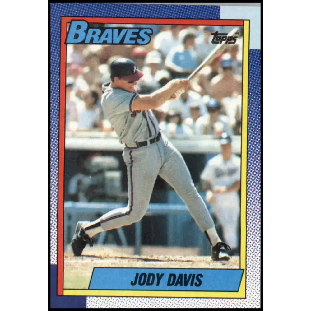 1990 Topps #453 Jody Davis NM-MT Atlanta Braves Baseball Card - Baseball Card Single