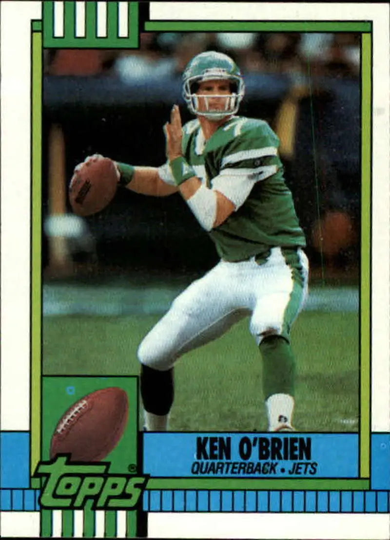 1990 Topps #453 Ken O’Brien EX Excellent New York Jets Football Card - Football Card Single