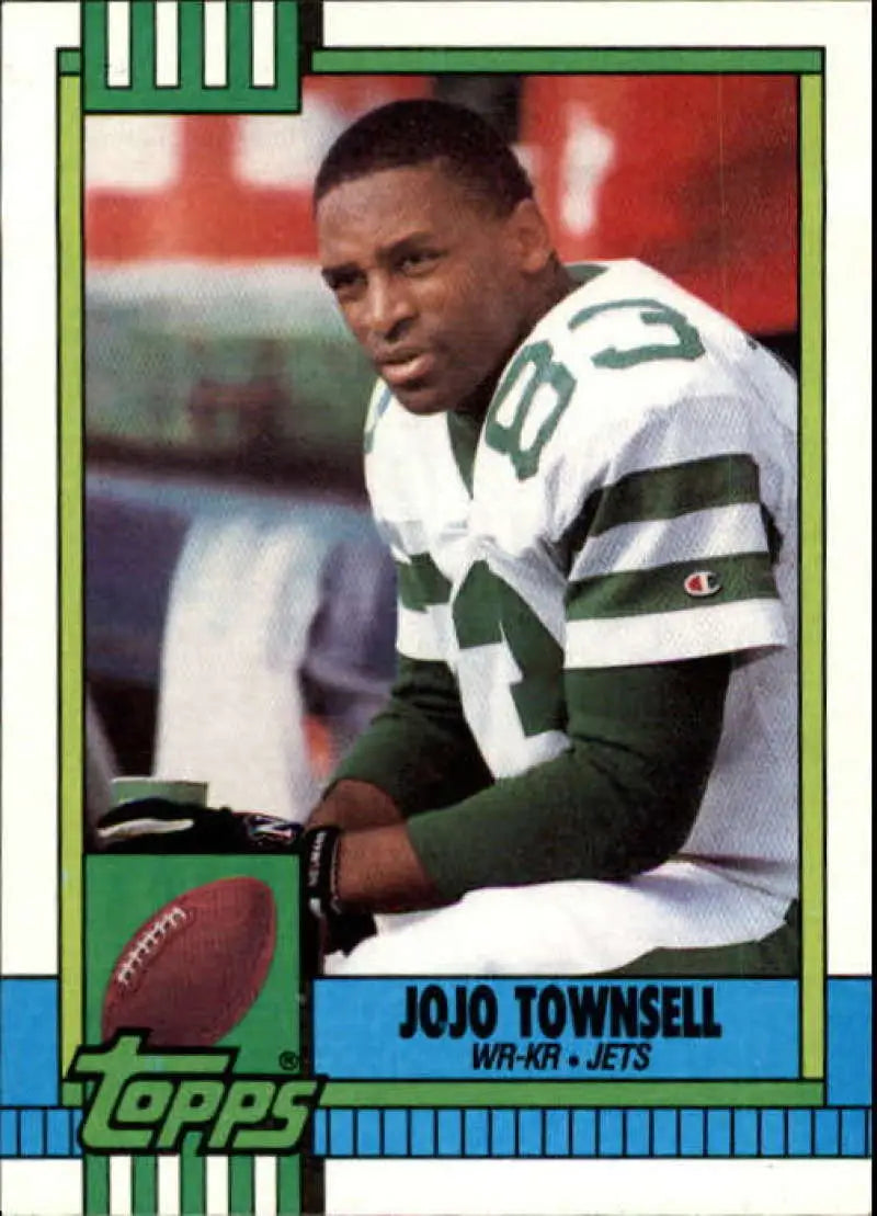 1990 Topps #455 Jo Jo Townsell EX Excellent New York Jets Football Card - Football Card Single