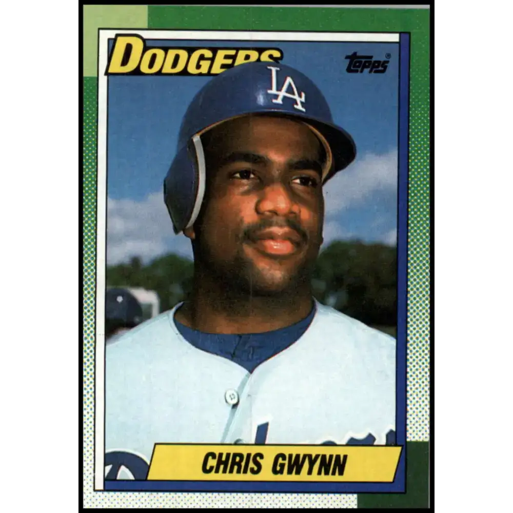 1990 Topps #456 Chris Gwynn NM-MT Los Angeles Dodgers Baseball Card - Baseball Card Single