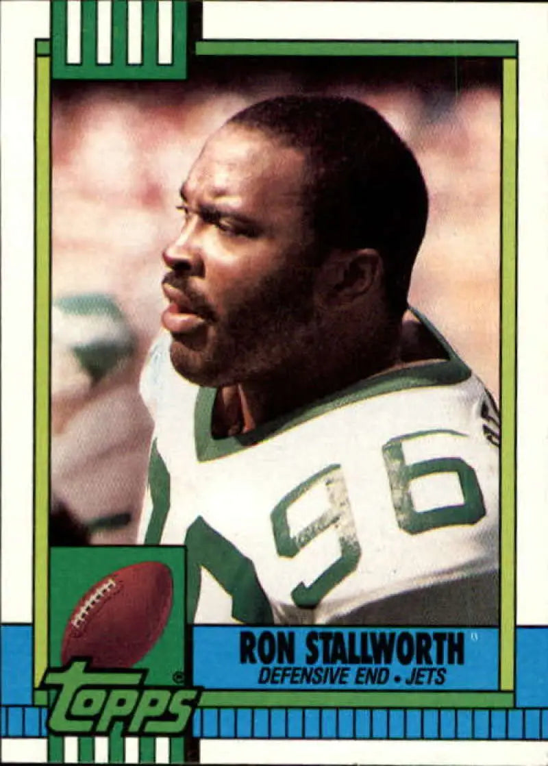 1990 Topps #459 Ron Stallworth EX Excellent New York Jets Football Card - Football Card Single