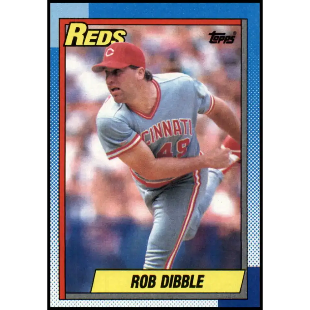 1990 Topps #46 Rob Dibble NM-MT Cincinnati Reds Baseball Card - Baseball Card Single