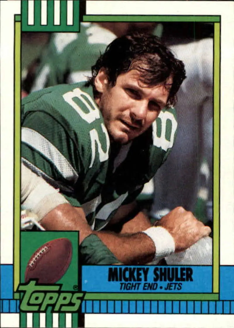 1990 Topps #460 Mickey Shuler EX Excellent New York Jets Football Card - Football Card Single