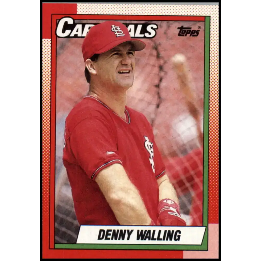 1990 Topps #462 Denny Walling NM-MT St. Louis Cardinals Baseball Card - Baseball Card Single