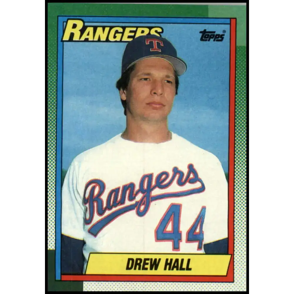 1990 Topps #463 Drew Hall NM-MT Texas Rangers Baseball Card - Baseball Card Single