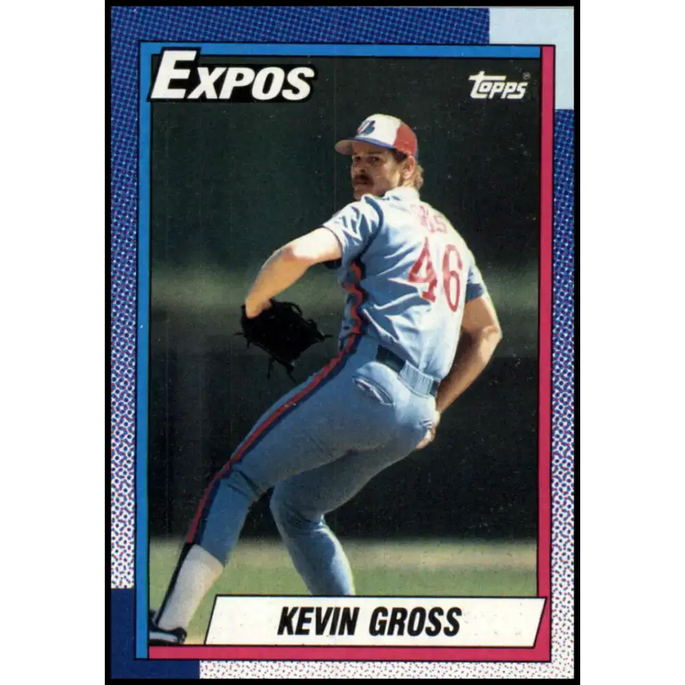 1990 Topps #465 Kevin Gross NM-MT Montreal Expos Baseball Card - Baseball Card Single