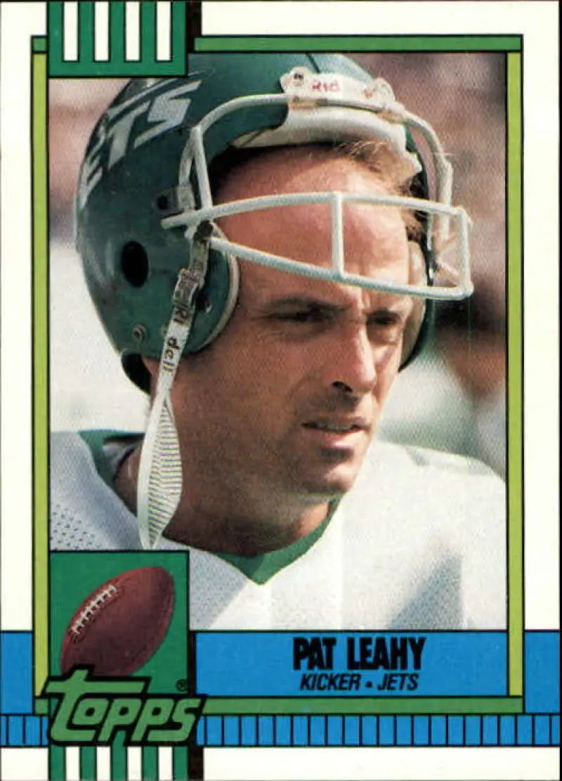 1990 Topps #465 Pat Leahy EX Excellent New York Jets Football Card - Football Card Single