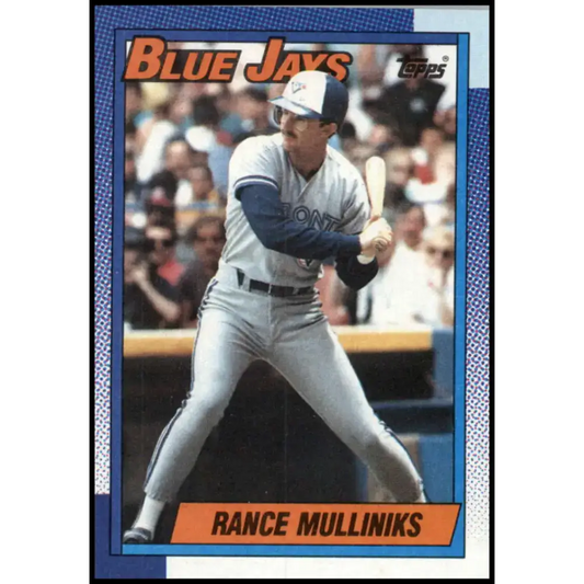 1990 Topps #466 Rance Mulliniks NM-MT Toronto Blue Jays Baseball Card - Baseball Card Single