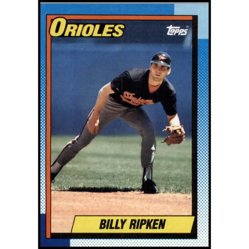 1990 Topps #468 Billy Ripken NM-MT Baltimore Orioles Baseball Card - Baseball Card Single