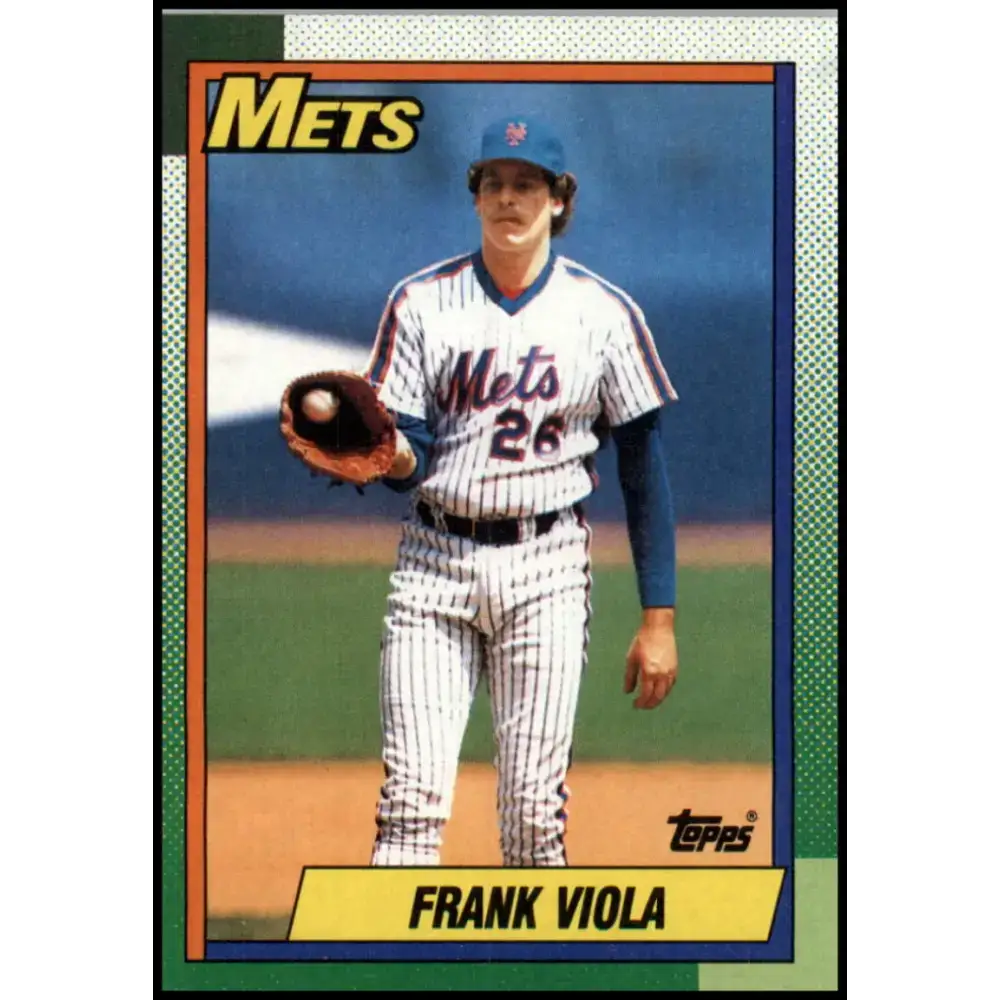 1990 Topps #470 Frank Viola NM-MT New York Mets Baseball Card - Baseball Card Single