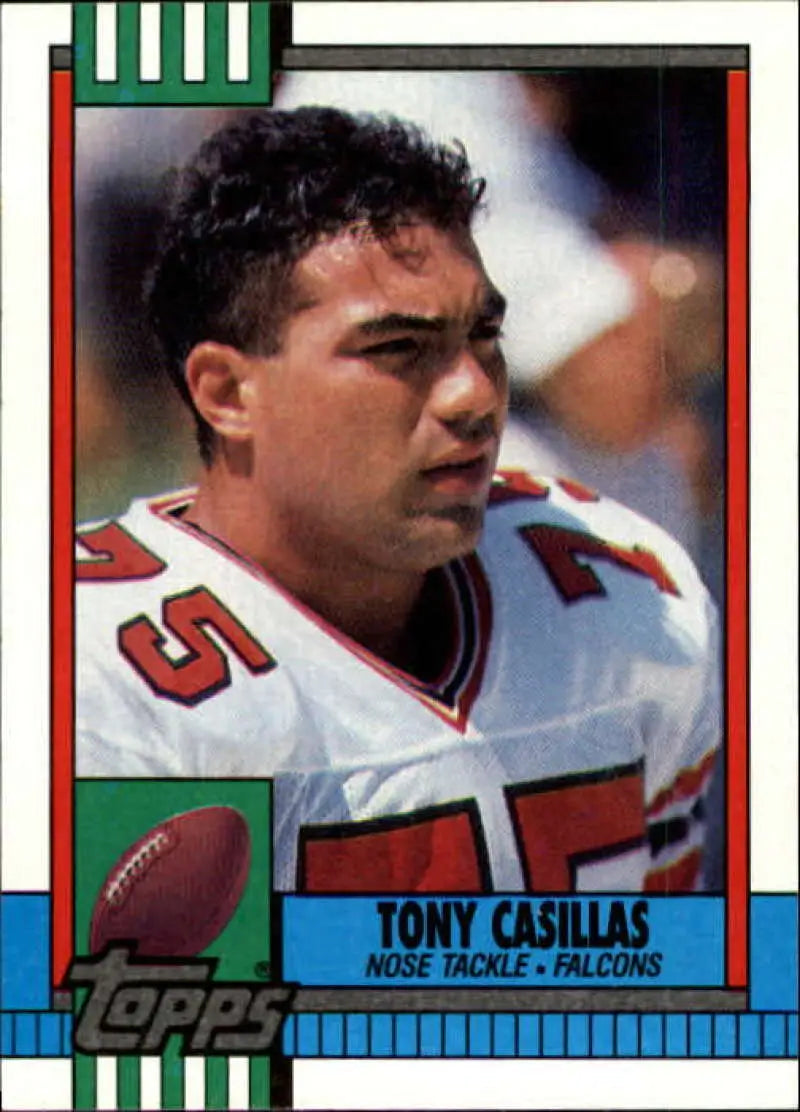1990 Topps #470 Tony Casillas EX Excellent Atlanta Falcons Football Card