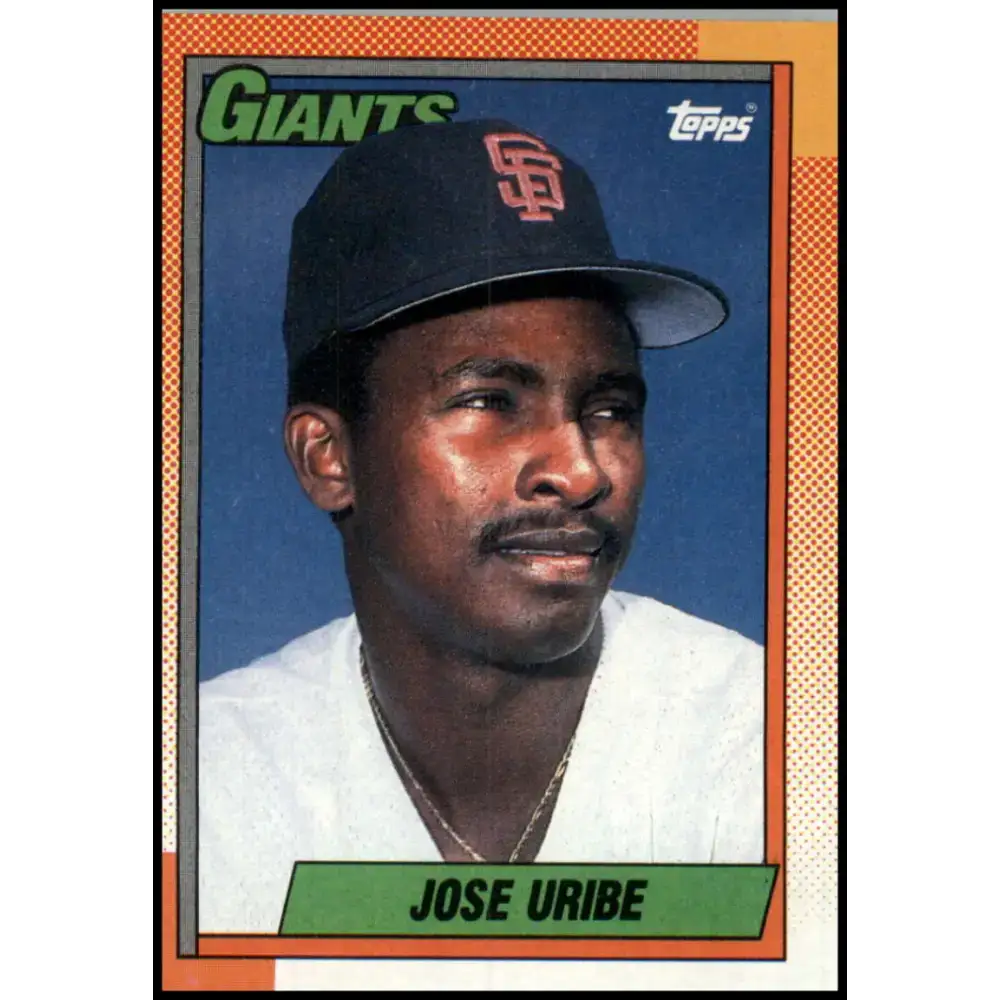 1990 Topps #472 Jose Uribe NM-MT San Francisco Giants Baseball Card - Baseball Card Single