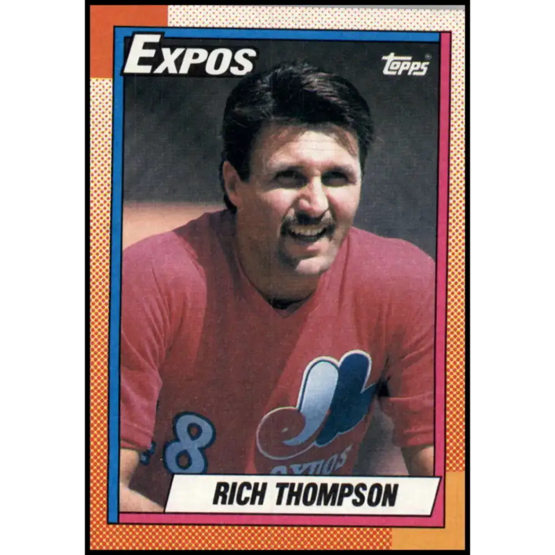 1990 Topps #474 Rich Thompson NM-MT Montreal Expos Baseball Card - Baseball Card Single