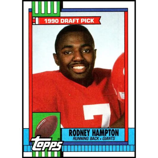 1990 Topps #48 Rodney Hampton EX Excellent RC Rookie New York Giants Football Card