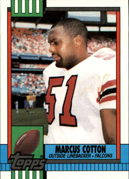1990 Topps #480 Marcus Cotton EX Excellent Atlanta Falcons Football Card