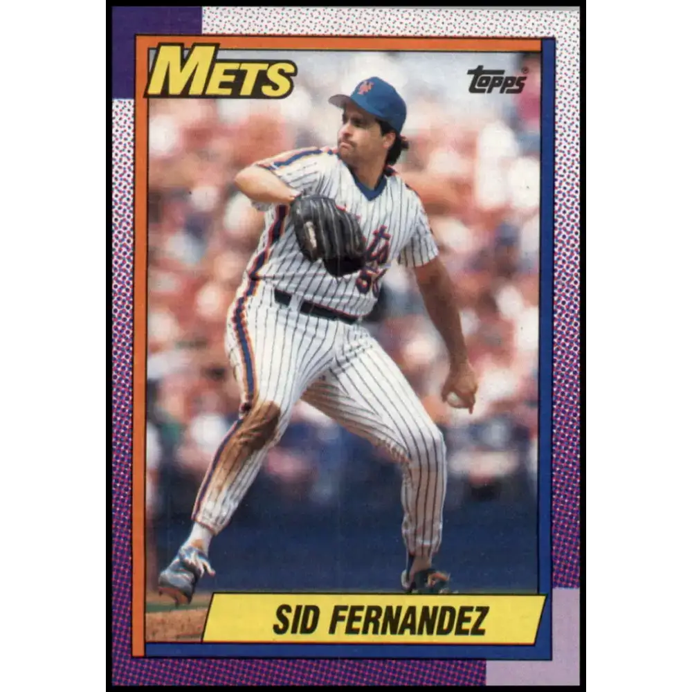 1990 Topps #480 Sid Fernandez NM-MT New York Mets Baseball Card - Baseball Card Single