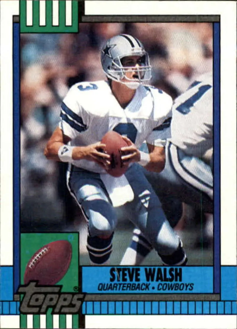 1990 Topps #481 Steve Walsh EX Excellent Dallas Cowboys Football Card - Football Card Single