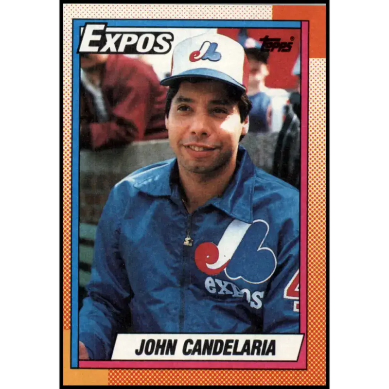1990 Topps #485 John Candelaria NM-MT Montreal Expos Baseball Card - Baseball Card Single