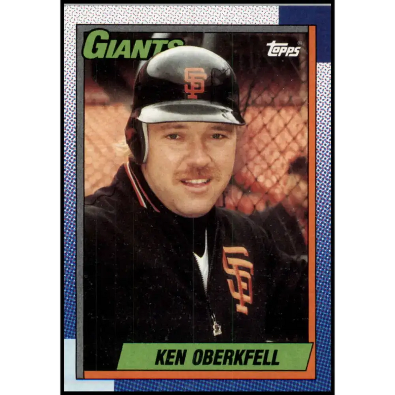 1990 Topps #488 Ken Oberkfell NM-MT San Francisco Giants Baseball Card - Baseball Card Single