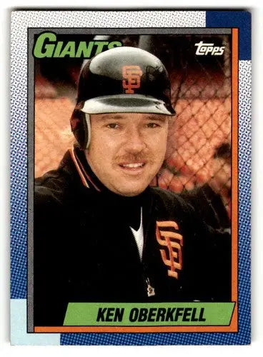 1990 Topps #488 Ken Oberkfell San Francisco Giants Baseball Cards EX ID:55649 - Baseball Card Single