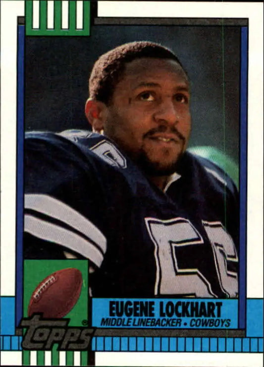 1990 Topps #493 Eugene Lockhart EX Excellent Dallas Cowboys Football Card