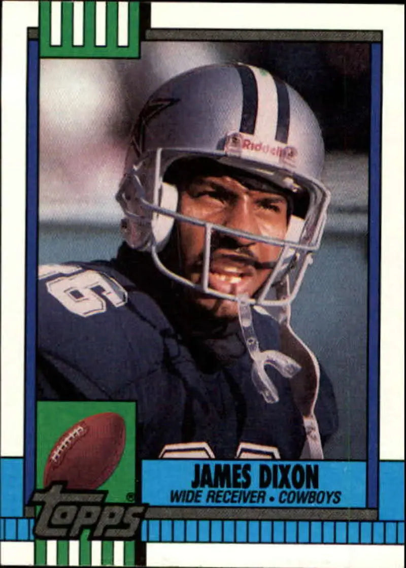 1990 Topps #495 James Dixon EX Excellent RC Rookie Dallas Cowboys Football Card - Football Card Single