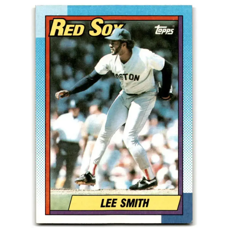 1990 Topps #495 Lee Smith NM-MT Boston Red Sox Baseball Card - Baseball Card Single