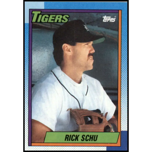 1990 Topps #498 Rick Schu NM-MT Detroit Tigers Baseball Card - Baseball Card Single