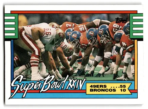1990 Topps #5 Super Bowl XXIV NM Near Mint SB ID:67366 - Football Card Single