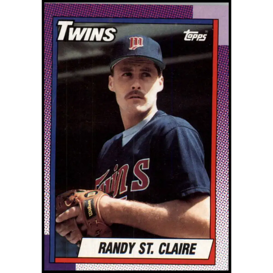 1990 Topps #503 Randy St. Claire NM-MT Minnesota Twins Baseball Card - Baseball Card Single
