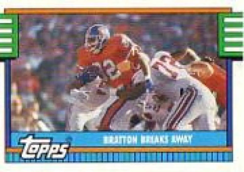 1990 Topps #504 Melvin Bratton EX Excellent Denver Broncos Football Card