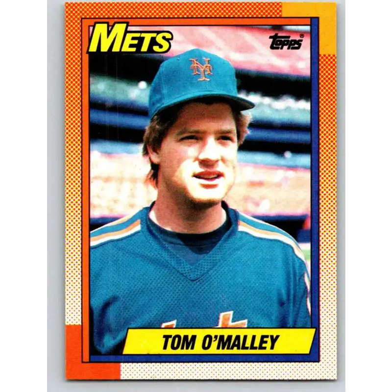 1990 Topps #504 Tom O’Malley NM-MT New York Mets Baseball Card - Baseball Card Single