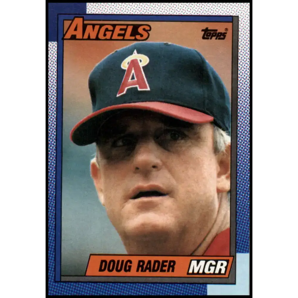 1990 Topps #51 Doug Rader MG NM-MT California Angels Baseball Card - Baseball Card Single