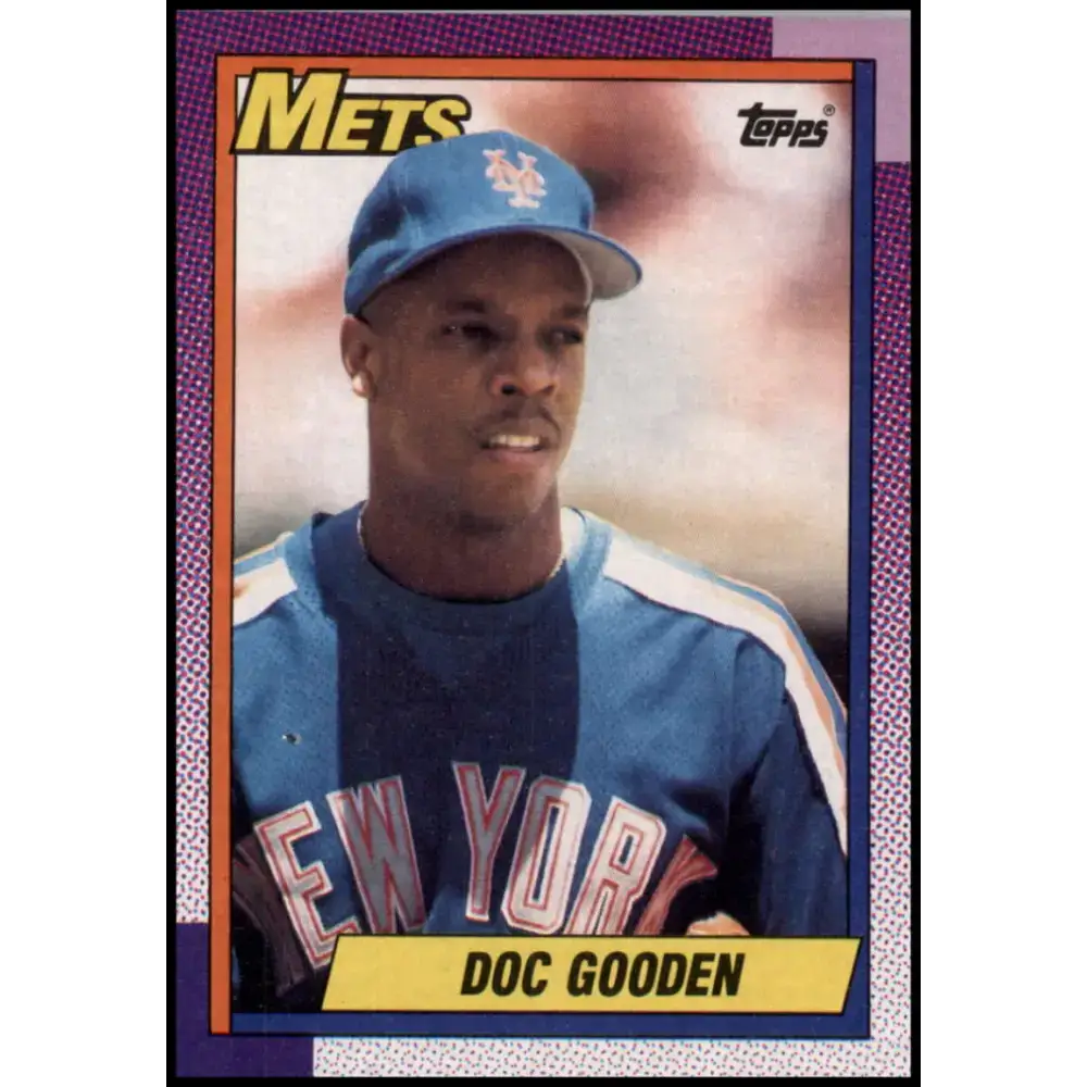 1990 Topps #510 Dwight Gooden NM-MT New York Mets Baseball Card - Baseball Card Single