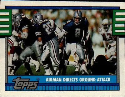 1990 Topps #511c Aikman Directs Ground Attack - Football Card Single