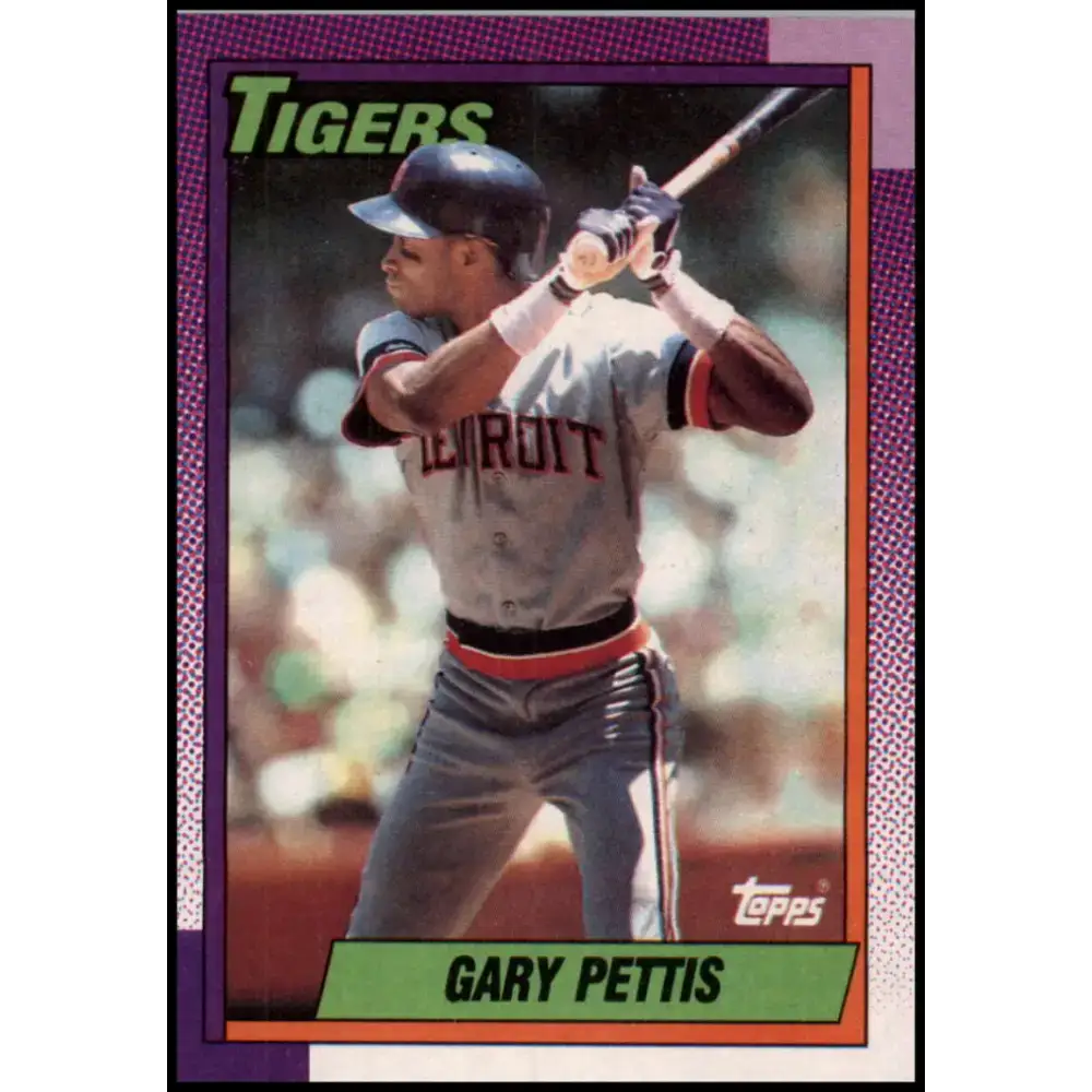 1990 Topps #512 Gary Pettis NM-MT Detroit Tigers Baseball Card - Baseball Card Single