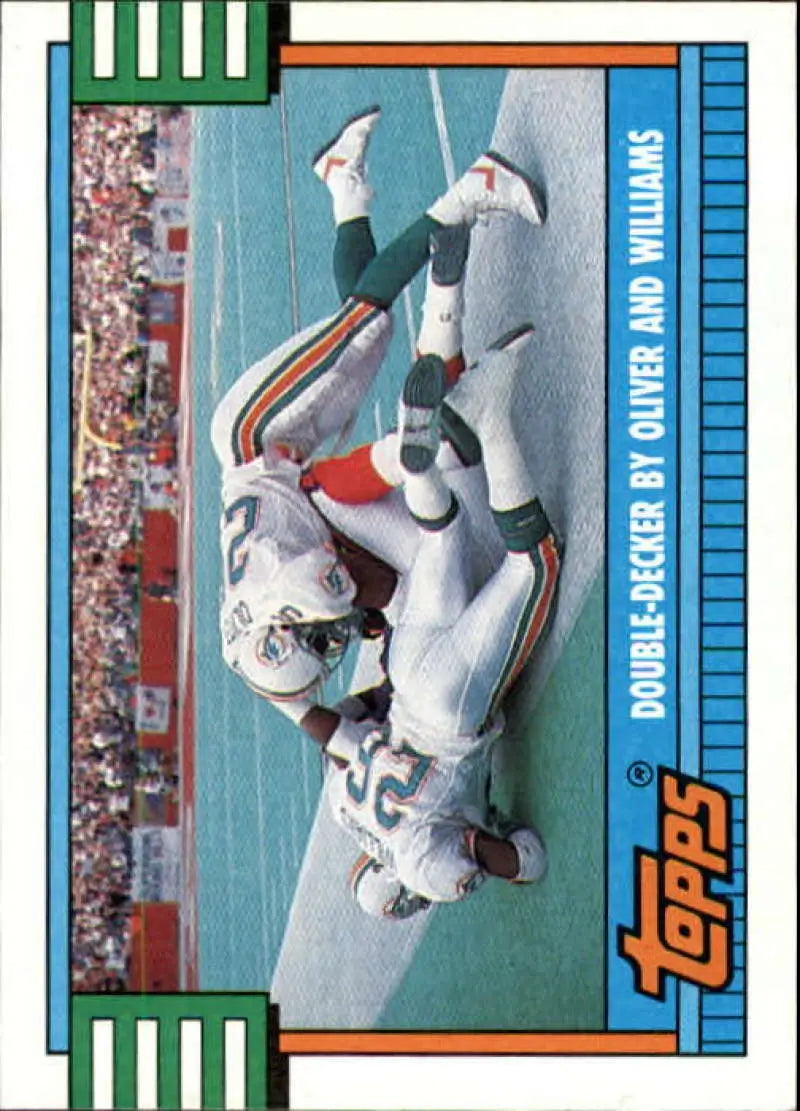 1990 Topps #512 Louis Oliver/Jarvis Williams EX Excellent Miami Dolphins Football Card - Football Card Single
