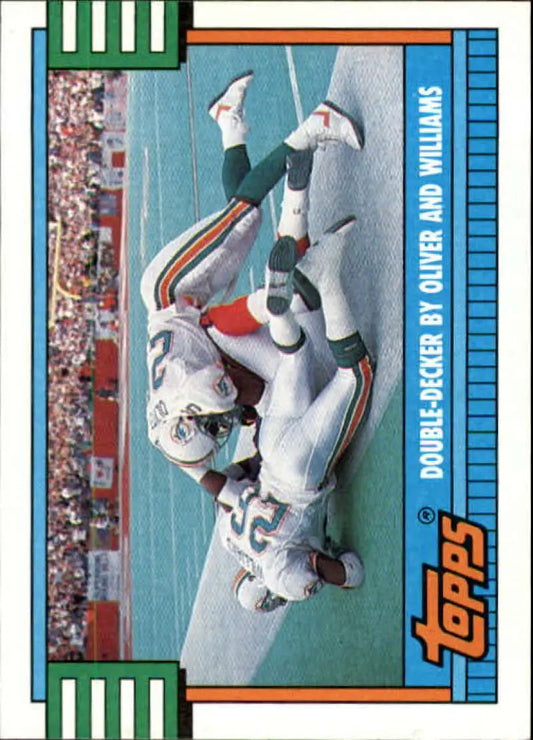 1990 Topps #512 Louis Oliver/Jarvis Williams EX Excellent Miami Dolphins Football Card