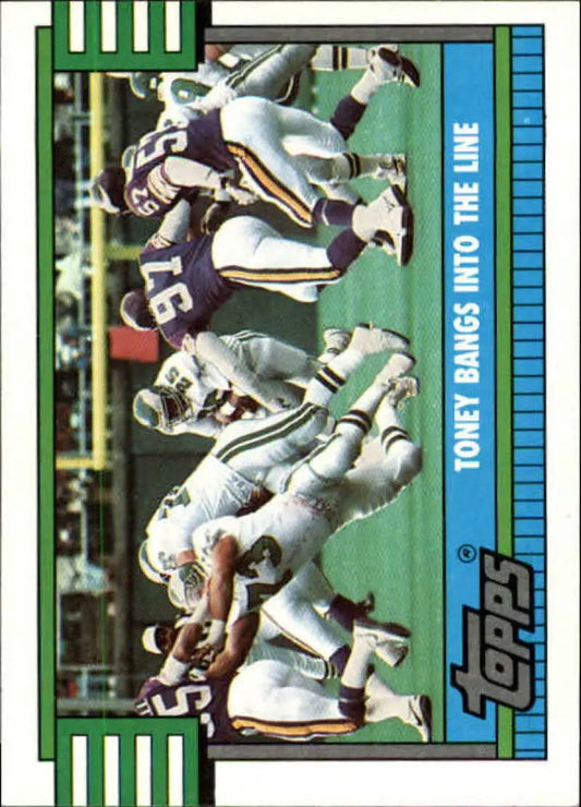1990 Topps #513 Anthony Toney EX Excellent Philadelphia Eagles Football Card