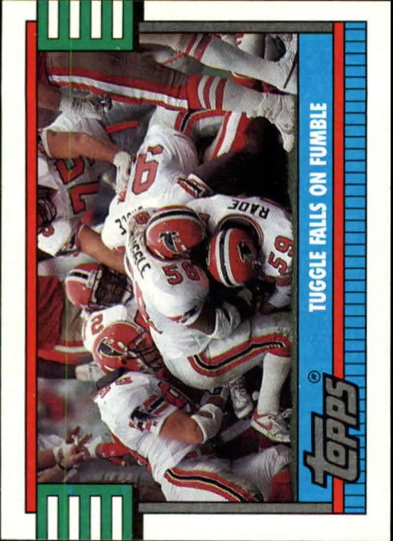 1990 Topps #514 Jessie Tuggle EX Excellent Atlanta Falcons Football Card - Football Card Single