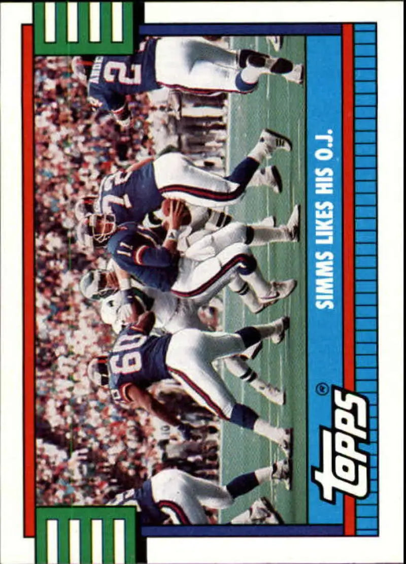 1990 Topps #516 Phil Simms/Otis Anderson EX Excellent New York Giants Football Card - Football Card Single