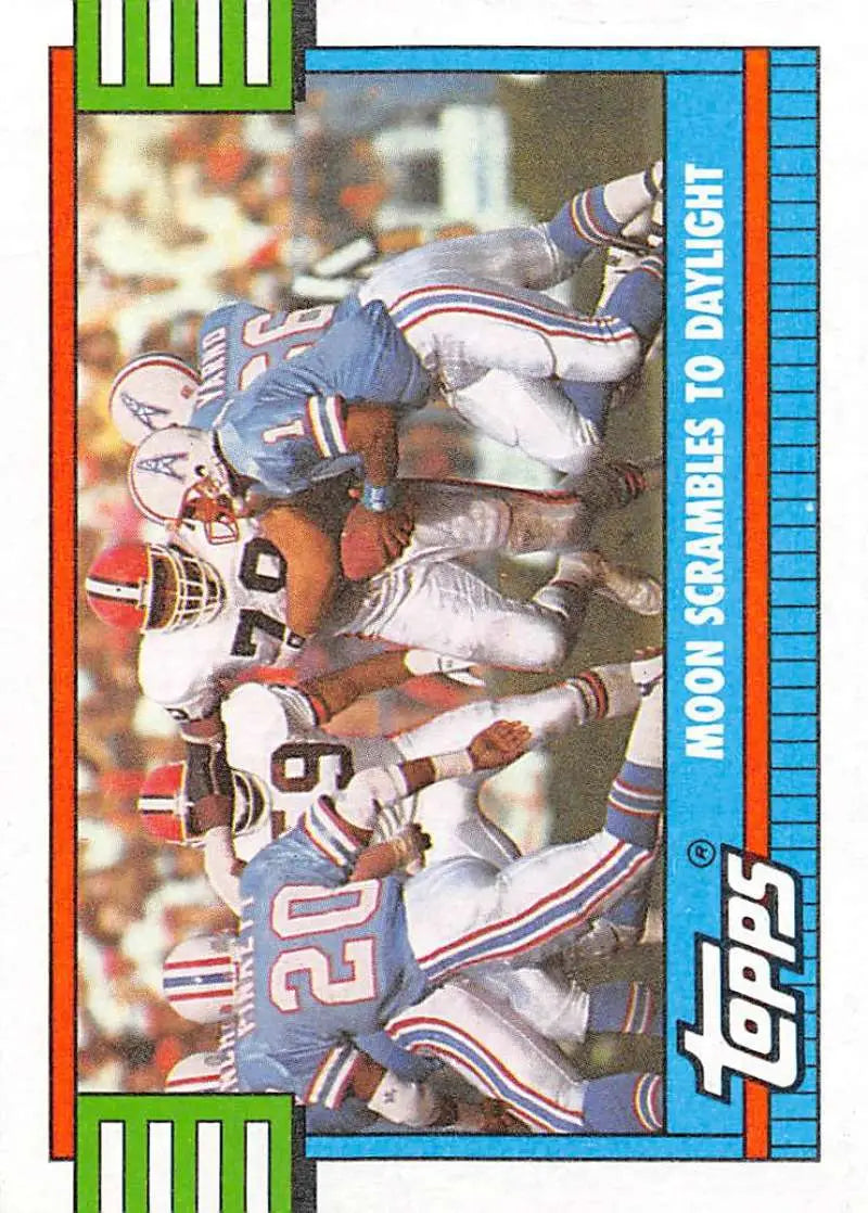 1990 Topps #519 Warren Moon EX Excellent Houston Oilers Football Card - Football Card Single