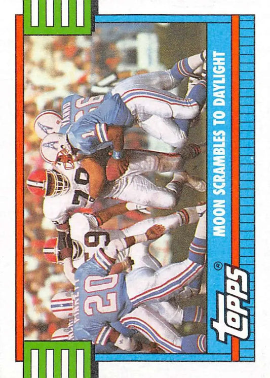 1990 Topps #519 Warren Moon EX Excellent Houston Oilers Football Card - Football Card Single