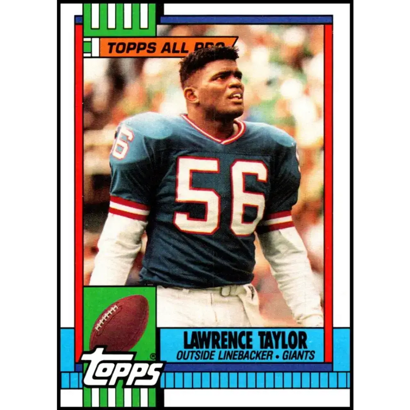 1990 Topps #52 Lawrence Taylor EX Excellent New York Giants Football Card - Football Card Single