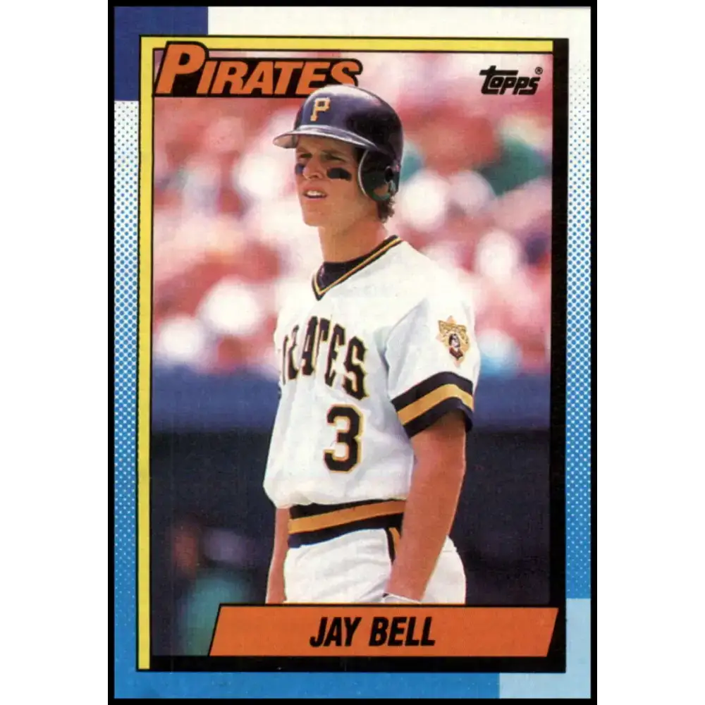 1990 Topps #523 Jay Bell NM-MT Pittsburgh Pirates Baseball Card - Baseball Card Single
