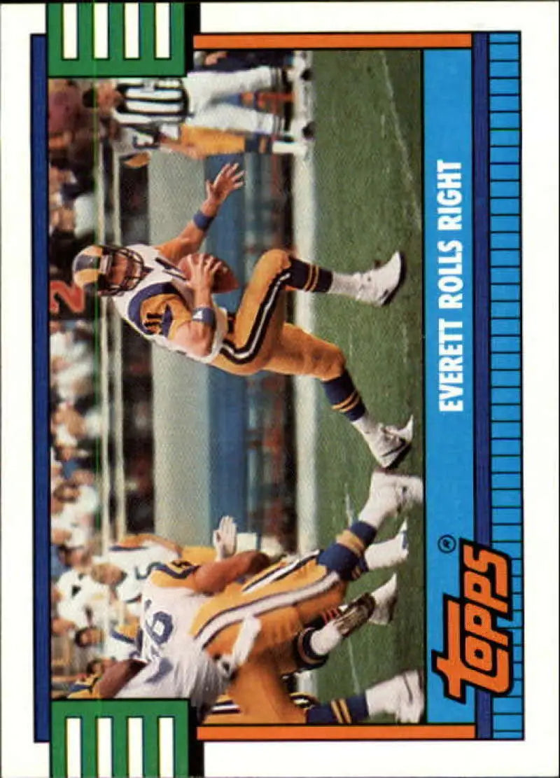 1990 Topps #523 Jim Everett EX Excellent Los Angeles Rams Football Card - Football Card Single