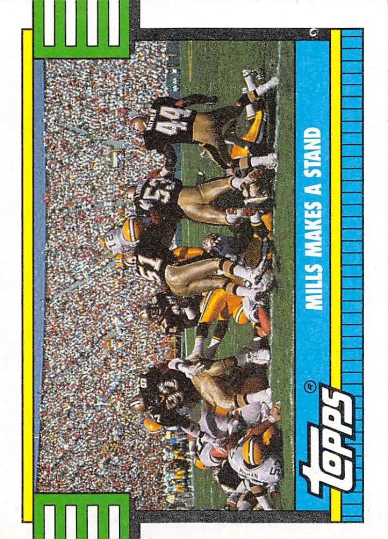 1990 Topps #525 Sam Mills EX Excellent New Orleans Saints Football Card - Football Card Single