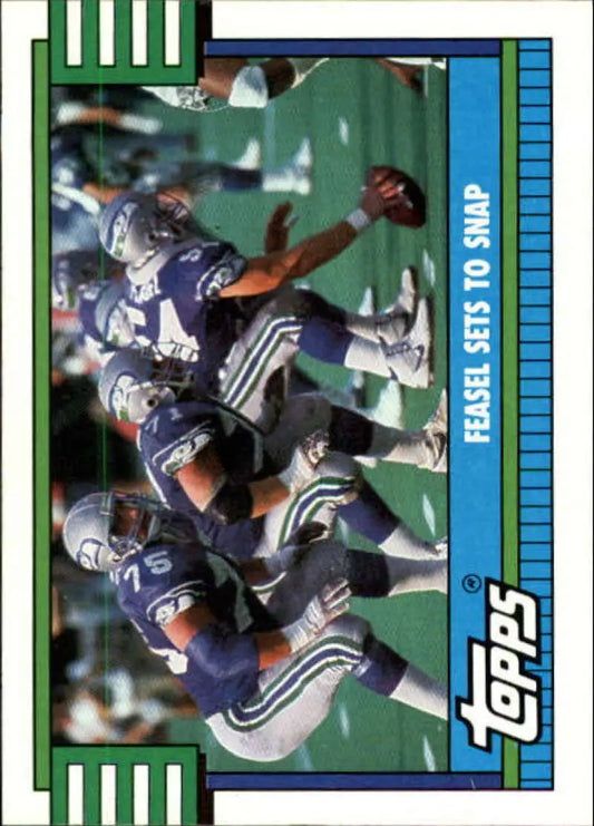 1990 Topps #526 Grant Feasel EX Excellent Seattle Seahawks Football Card